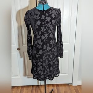 Velvet floral Calvin Klein dress